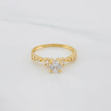 Anillo Solitario Churumbela 1.8g / T6 1/2 Oro Amarillo 18K