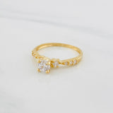 Anillo Solitario Churumbela 1.8g / T6 1/2 Oro Amarillo 18K
