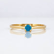 Anillo Solitario Puente 1.1g / T6 1/2 Oro Amarillo 18K