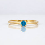 Anillo Solitario Puente 1.1g / T6 1/2 Oro Amarillo 18K