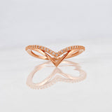 Anillo Tiara 2.3g / T7 Oro Rosa 18K