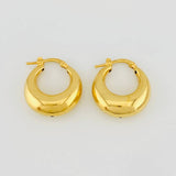 Candongas Media Luna 2.9g / 2cm Oro Amarillo 18K