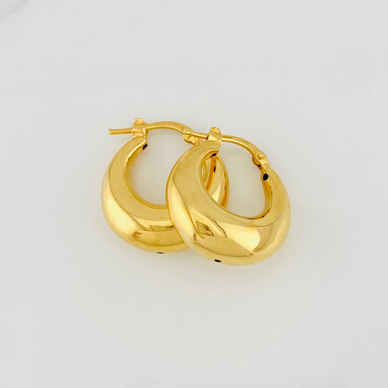 Candongas Media Luna 2.9g / 2cm Oro Amarillo 18K