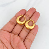Candongas Media Luna 2.9g / 2cm Oro Amarillo 18K