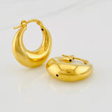 Candongas Media Luna 2.9g / 2cm Oro Amarillo 18K