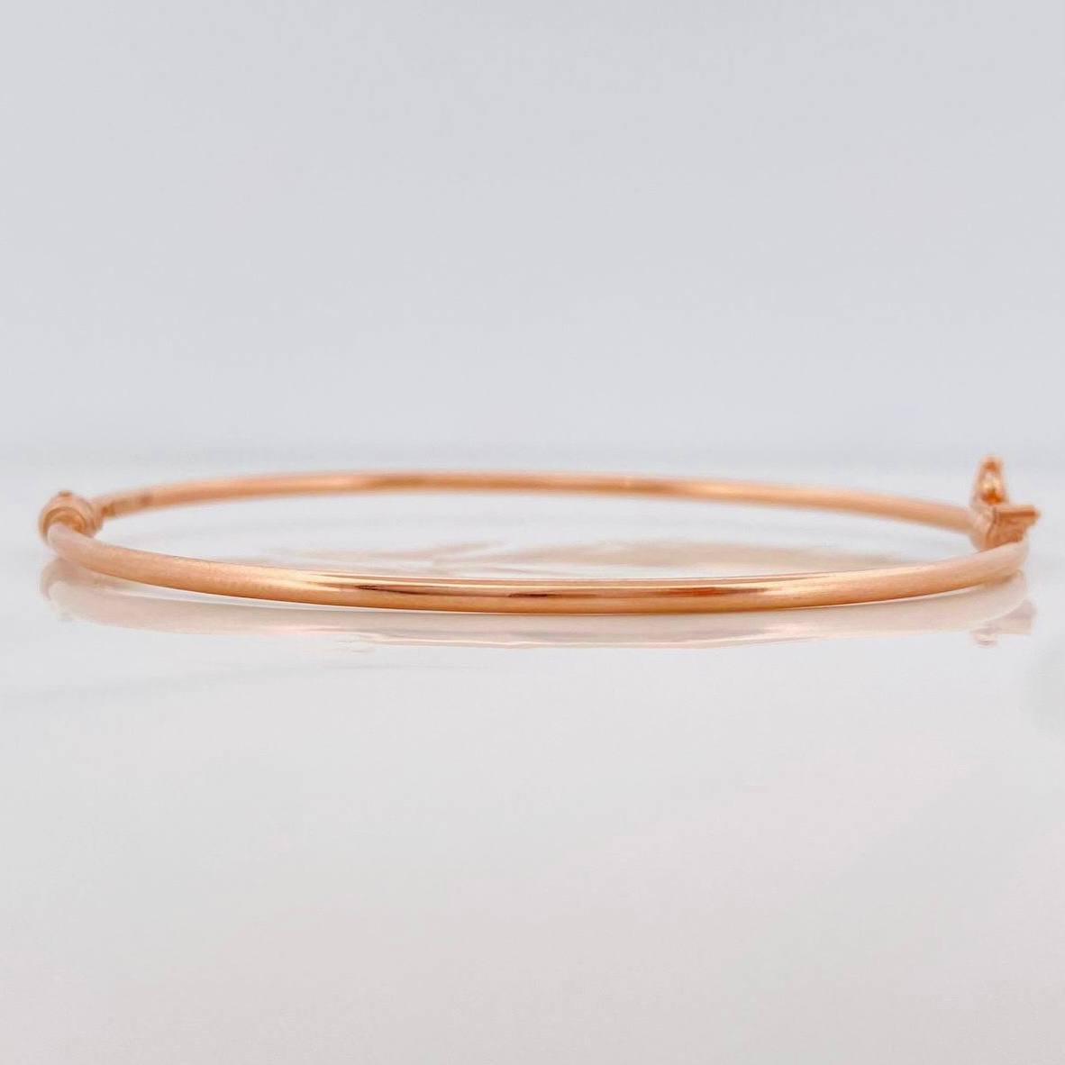 Pulso Aro Liso 3.1g / 18cm / 1.8mm Oro Rosa 18K