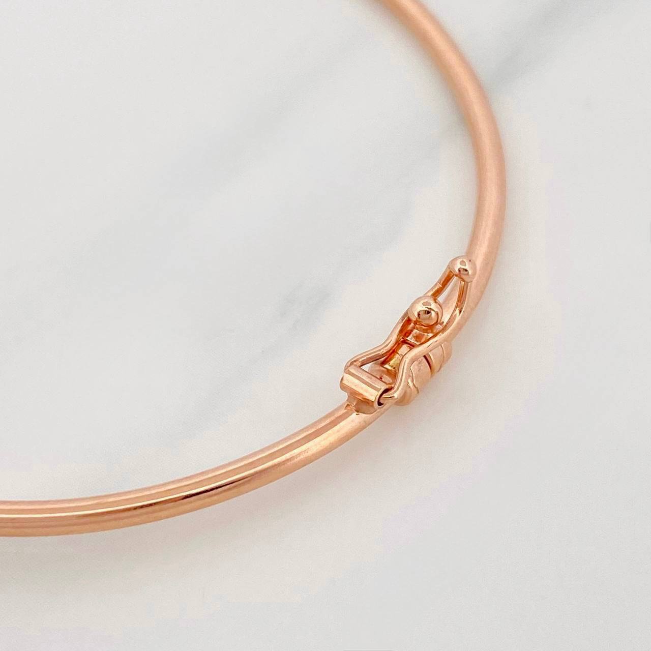 Pulso Aro Liso 3.1g / 18cm / 1.8mm Oro Rosa 18K