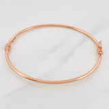 Pulso Aro Liso 3.1g / 18cm / 1.8mm Oro Rosa 18K
