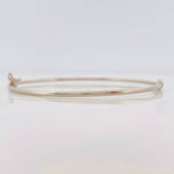 Pulso Aro Liso 3g / 19cm / 1.8mm Oro Blanco 18K