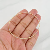 Pulso Aro Diamantado 1.8g / 18cm / 1.4mm Tres Oros 18K