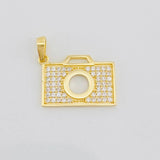 Dije Cámara Fotográfica 1.4g / 1.5cm Oro Amarillo 18K