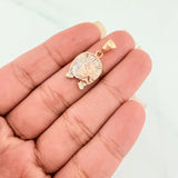 Dije Herradura Caballo 2.2g / 2.5cm Tres Oros 18K