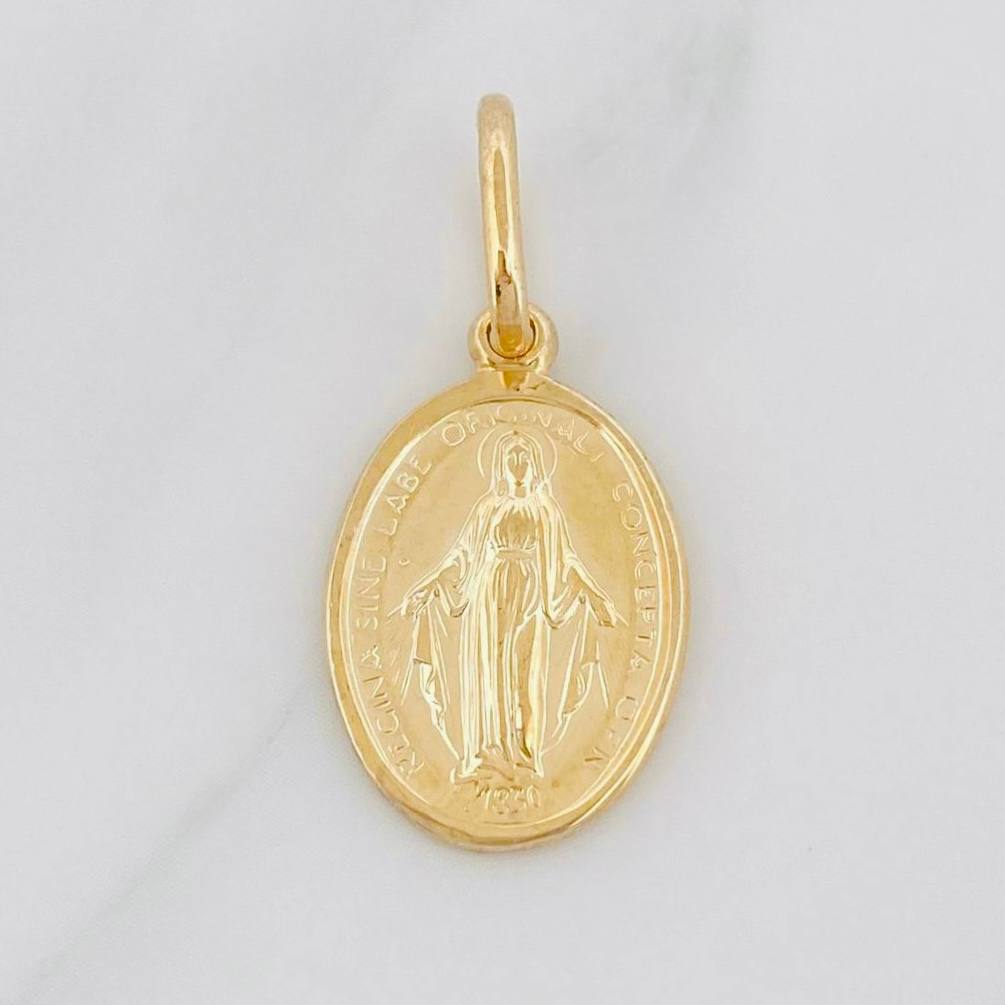 Dije Virgen Milagrosa 2.45g / 2.7cm Oro Amarillo 18K