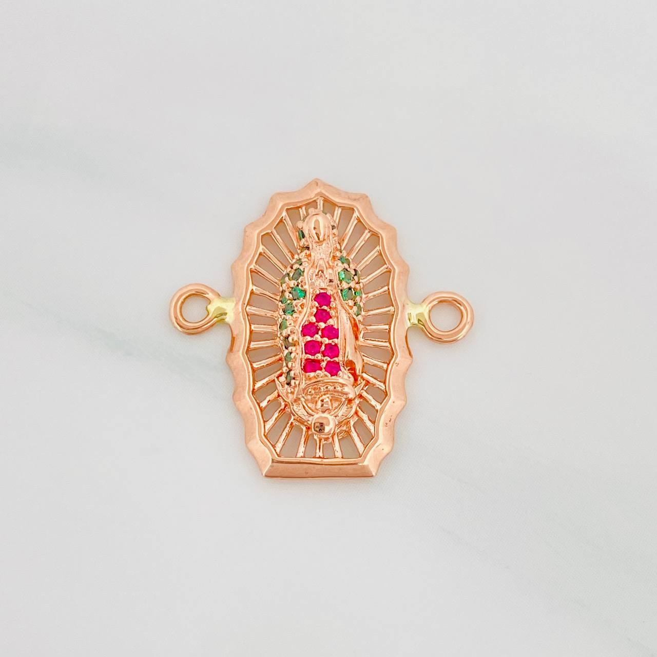 Herraje Virgen de Guadalupe 2.35g / 2cm Oro Rosa 18K