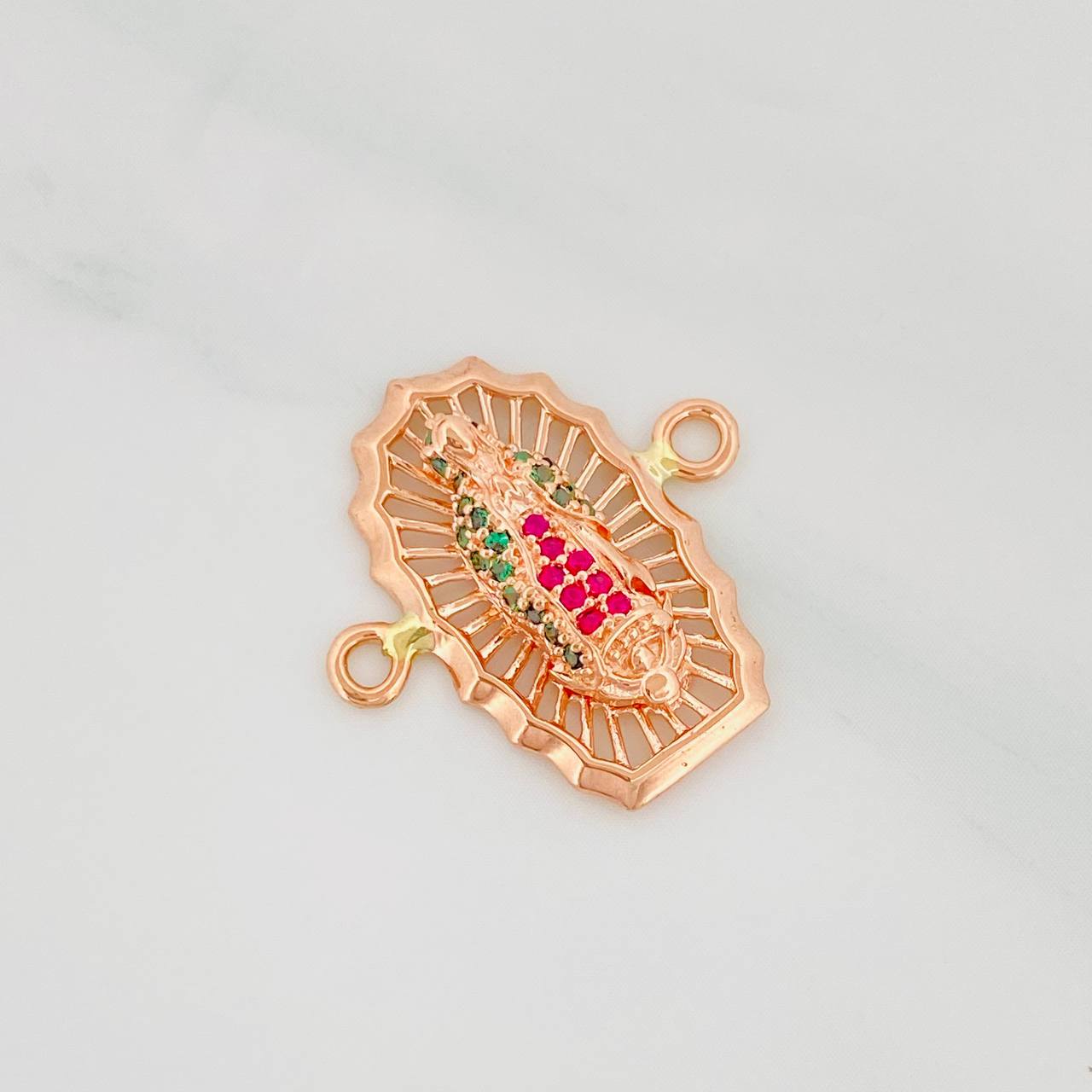 Herraje Virgen de Guadalupe 2.35g / 2cm Oro Rosa 18K