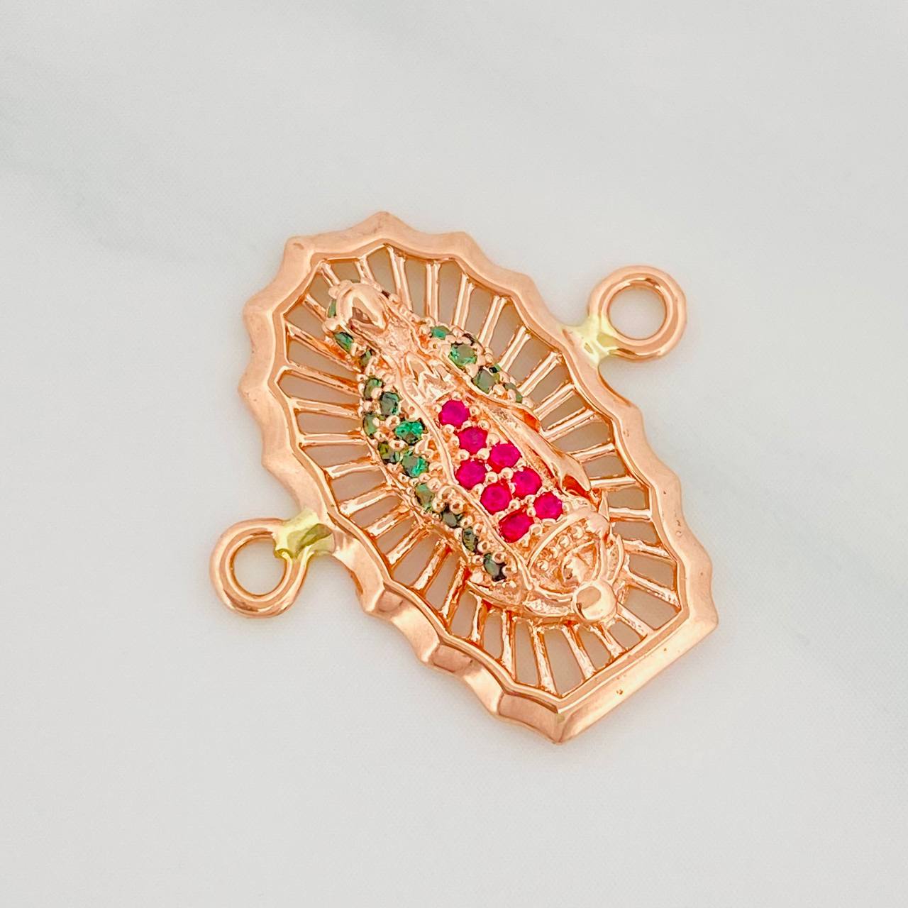 Herraje Virgen de Guadalupe 2.35g / 2cm Oro Rosa 18K