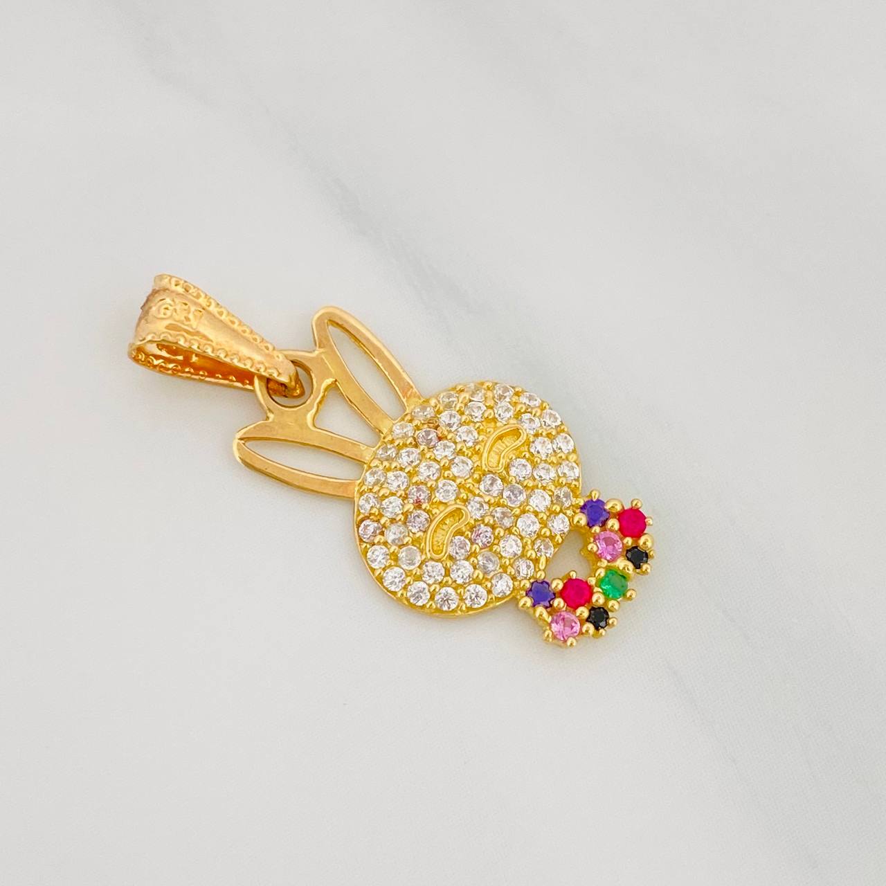 Dije Rostro Conejo 1.35g / 2.5cm Oro Amarillo 18K