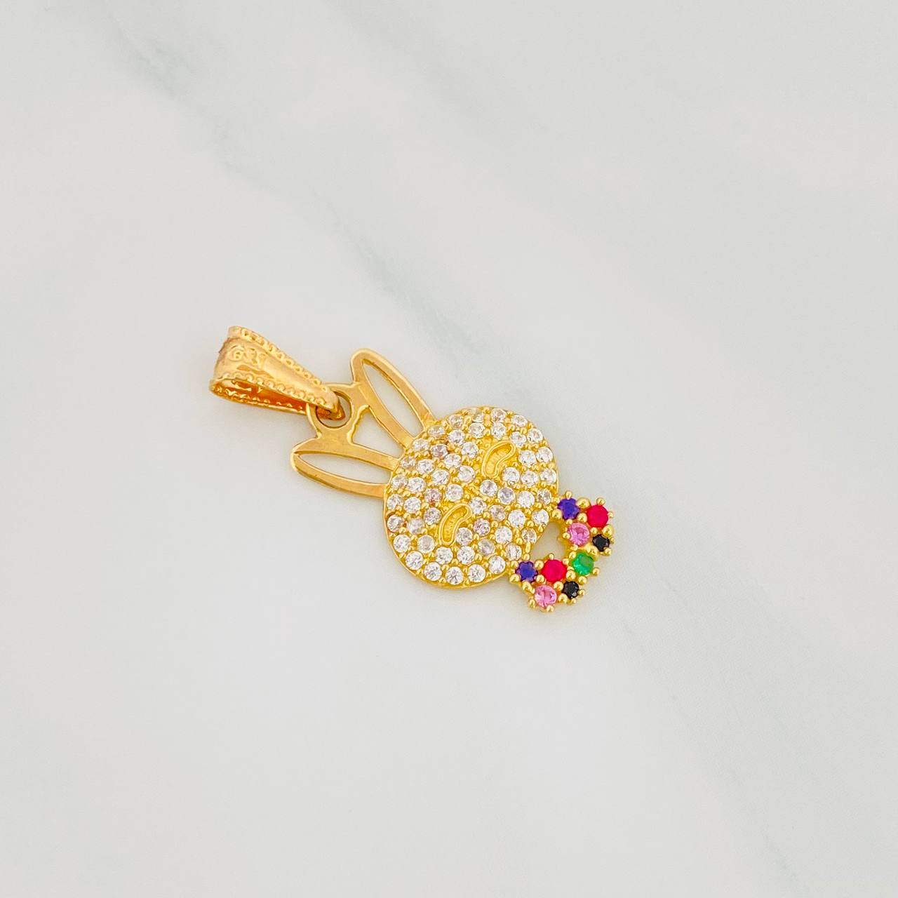 Dije Rostro Conejo 1.35g / 2.5cm Oro Amarillo 18K