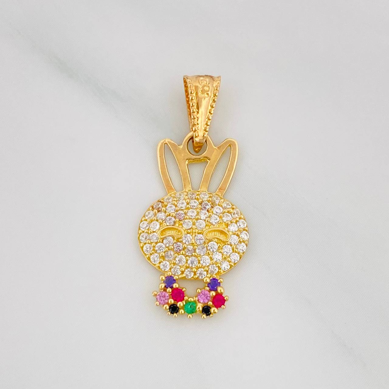 Dije Rostro Conejo 1.35g / 2.5cm Oro Amarillo 18K