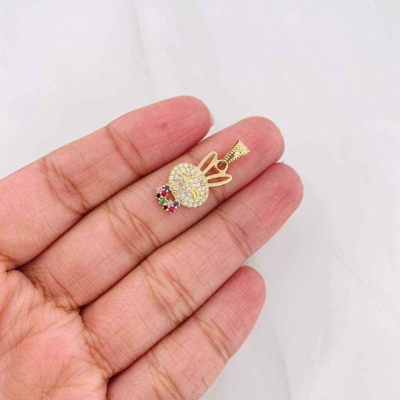 Dije Rostro Conejo 1.35g / 2.5cm Oro Amarillo 18K