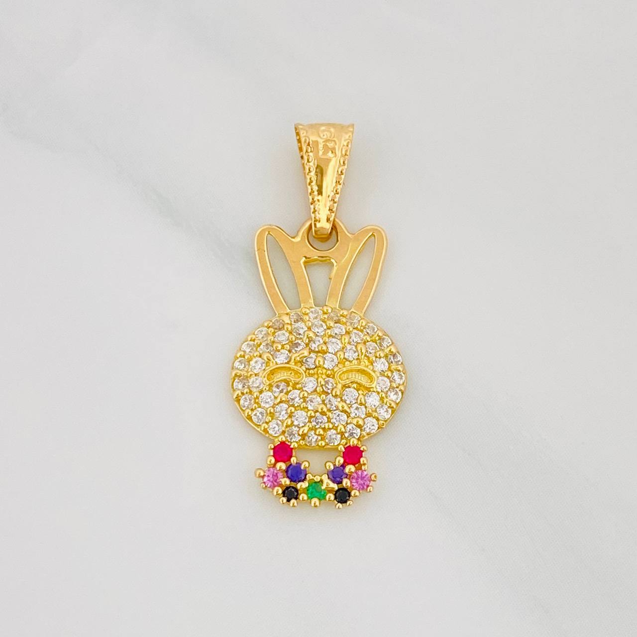Dije Rostro Conejo 1.4g / 2.5cm Oro Amarillo 18K