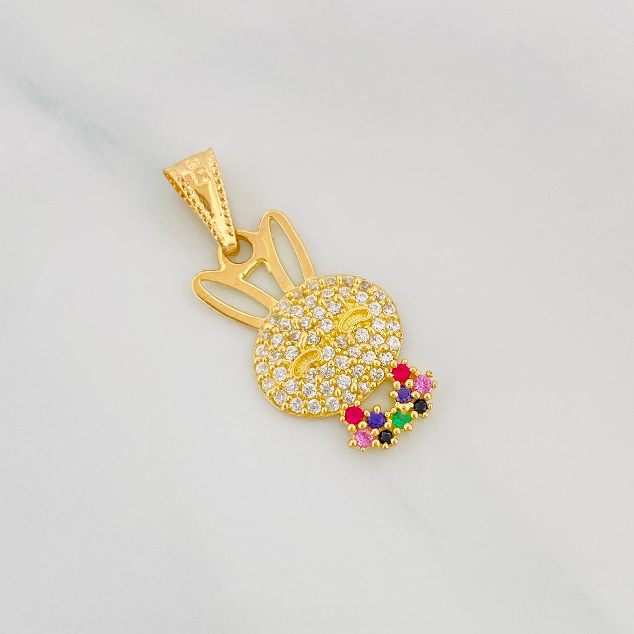 Dije Rostro Conejo 1.4g / 2.5cm Oro Amarillo 18K