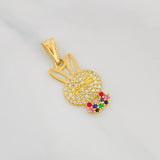 Dije Rostro Conejo 1.4g / 2.5cm Oro Amarillo 18K