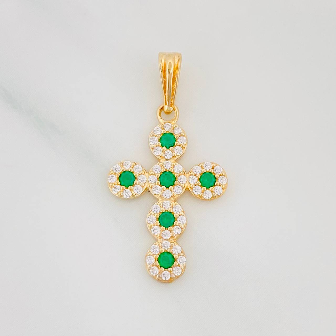 Dije Cruz Tupida 1.35g / 2.6cm Oro Amarillo 18K