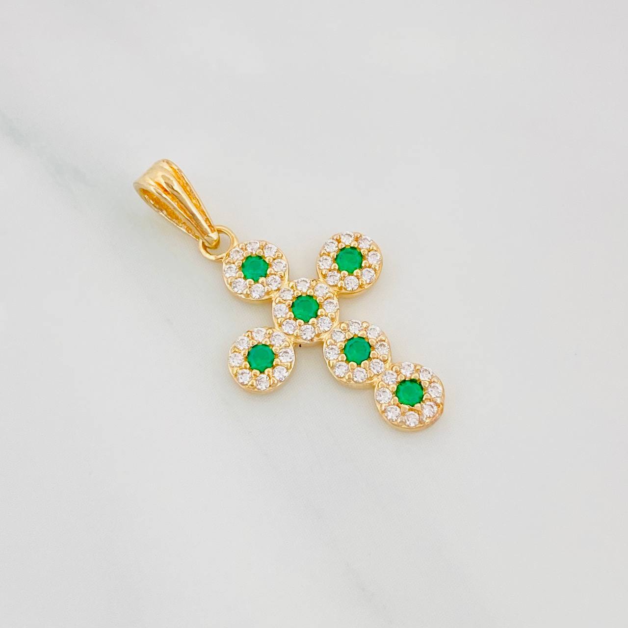Dije Cruz Tupida 1.35g / 2.6cm Oro Amarillo 18K