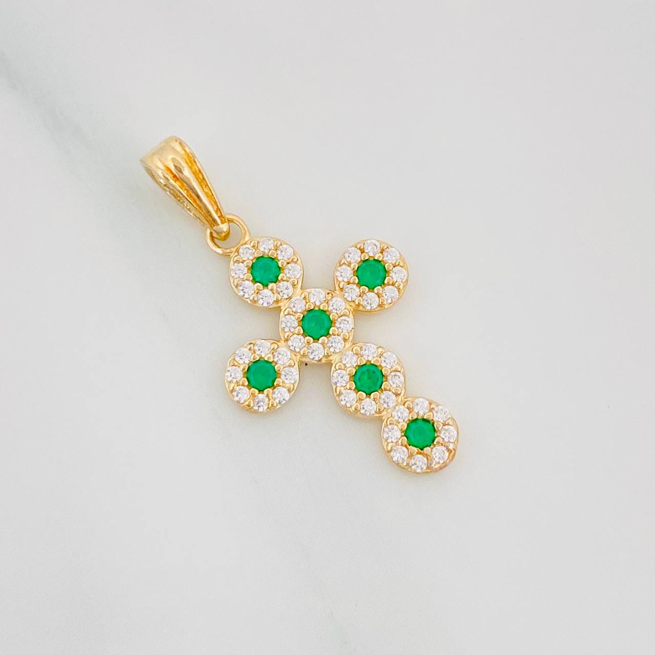 Dije Cruz Tupida 1.35g / 2.6cm Oro Amarillo 18K