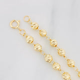 Pulso Tipo Militar Trebol 3.55g / 19cm / 4mm Oro Amarillo 18K