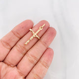 Dije Cruz Cristo 1.65g / 3.5cm Oro Amarillo 18K