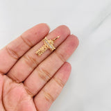 Dije Cruz Milagroso de Buga 2.1g / 2.5cm Oro Rosa 18K
