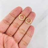 Candongas Carril 1.15g / 1cm Oro Amarillo 18K