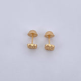 Topos Trebol 0.55gr / 5.3mm Lisos Oro Amarillo 18K &