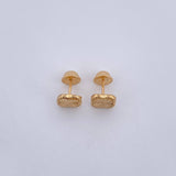 Topos Trebol 0.9gr / 7.1mm Diamantados Oro Amarillo 18K &