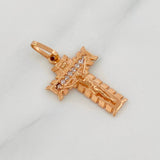 Dije Cruz Milagroso de Buga 2.1g / 2.5cm Oro Rosa 18K
