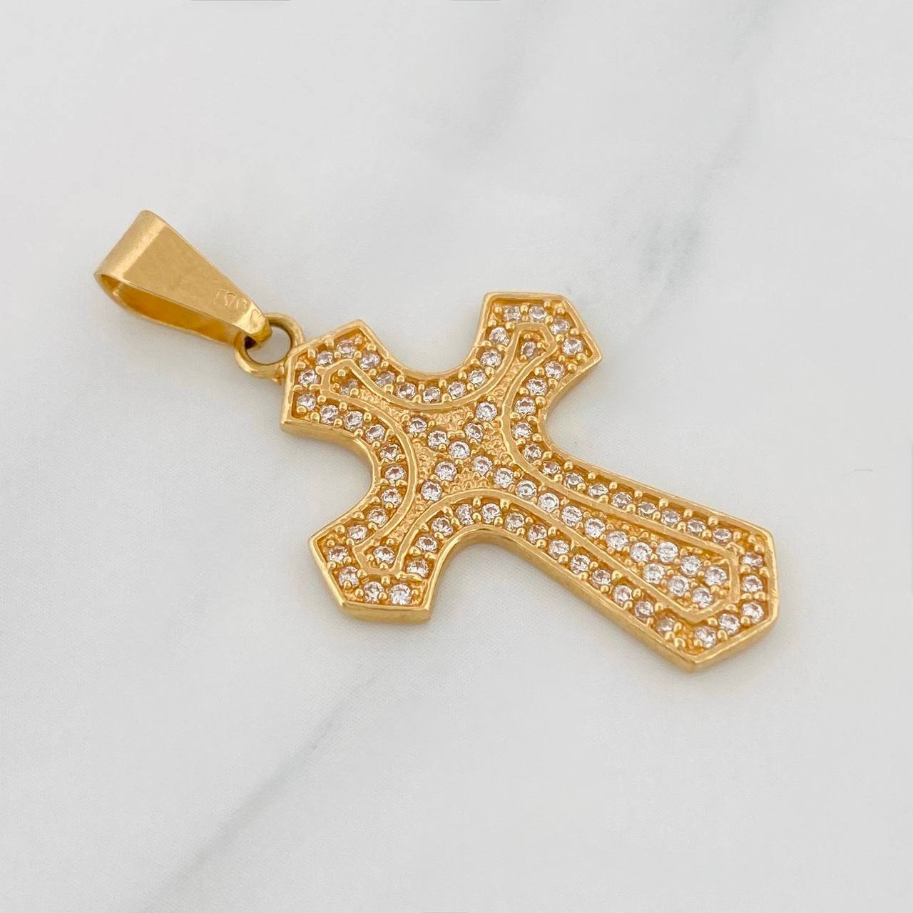 Dije Cruz Gótica 2.8g / 3.5cm Oro Amarillo 18K
