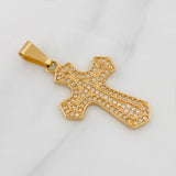 Dije Cruz Gótica 2.8g / 3.5cm Oro Amarillo 18K