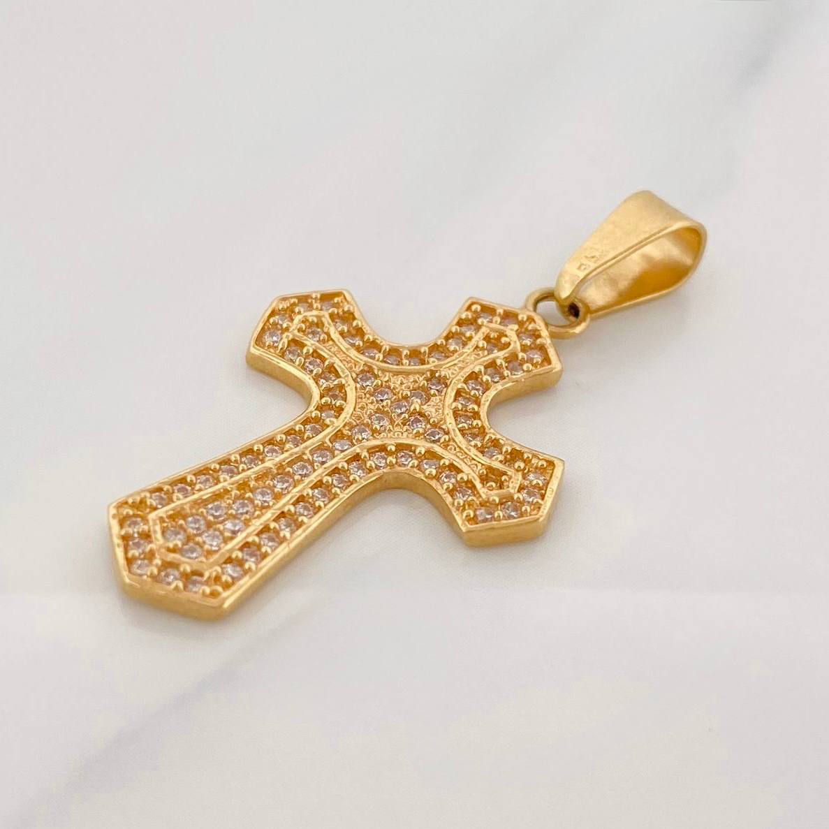 Dije Cruz Gótica 2.8g / 3.5cm Oro Amarillo 18K