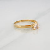 Anillo Solitario 2.2g / T8 1/2 Oro Amarillo 18K
