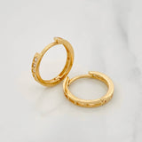 Candongas Carril 2.2g / 1.5cm Oro Amarillo 18K