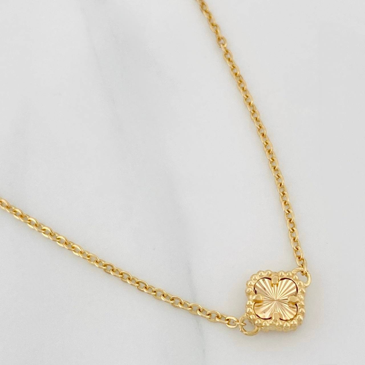 Cadena Aro Seguido Trebol 5.74g / 55cm / 1.35mm Oro Amarillo 18K