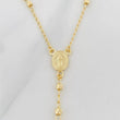 Cadena Rosario Milagrosa Cruz 6.6g / 55cm / 3mm Oro Amarillo 18K