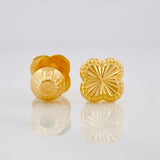 Topos Trebol Diamantado 0.75g / 6.72mm Oro Amarillo 18K