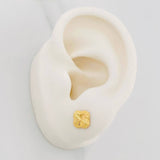 Topos Trebol Diamantado 0.75g / 6.72mm Oro Amarillo 18K