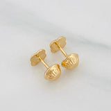 Topos Trebol Diamantado 0.55g / 5.21mm Oro Amarillo 18K