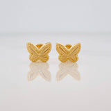 Topos Mariposa 0.65g / 8mm Oro Amarillo 18K