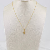 Set Cadena Veneciana + Dije Cruz / 1.45g / 40.5cm Oro Amarillo 18K