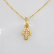 Set Cadena Veneciana + Dije Cruz / 1.45g / 40.5cm Oro Amarillo 18K